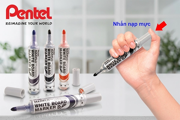Bút Viết Bảng Pentel Maxiflo MWL5M – Giải Pháp Ghi Chép Đột Phá Cho Văn Phòng